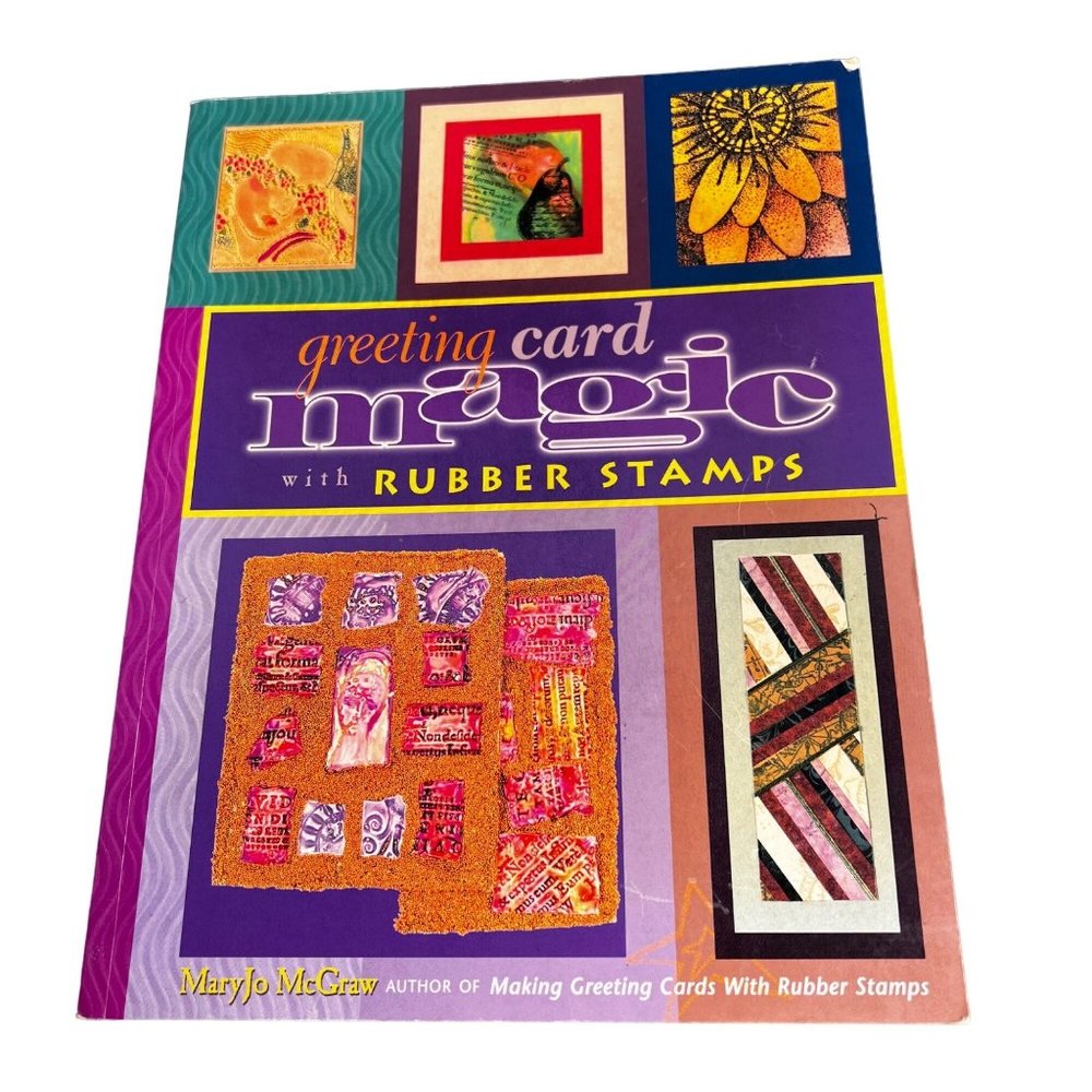 Greeting Card Magic with Rubber Stamps Book Mary Jo McGraw Instructional Ideas